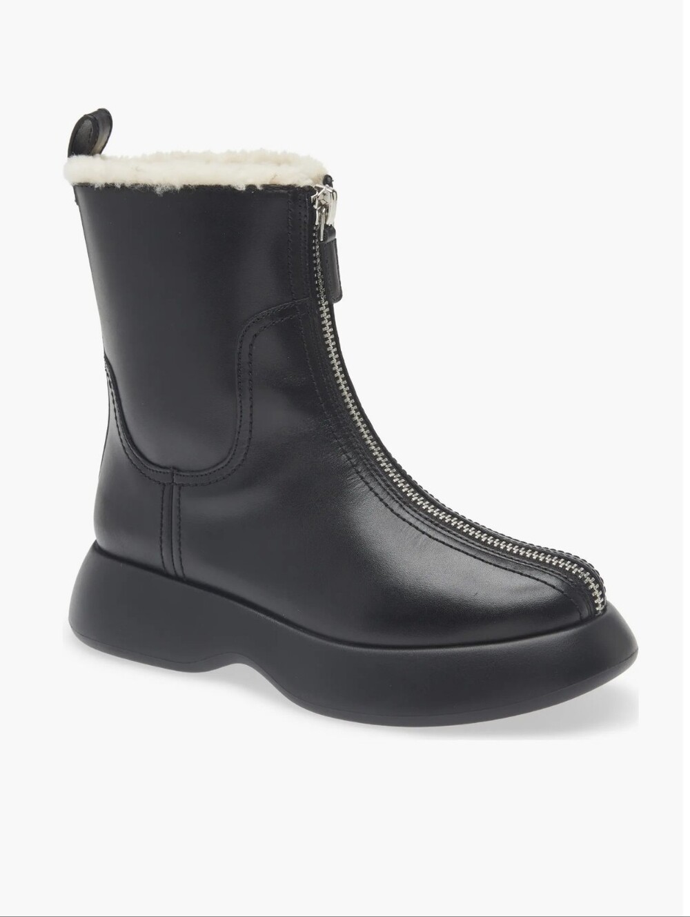 3.1 Phillip Lim Mercer Genuine Shearling Lined Zip Combat Boot